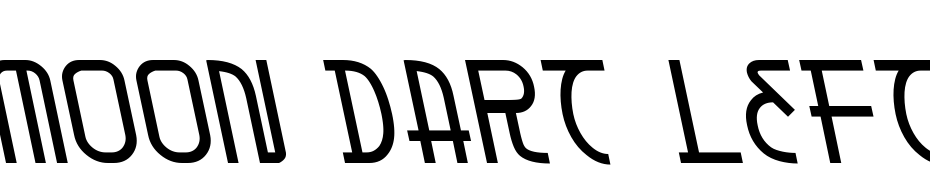 Moon Dart Leftalic Font Download Free